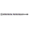 VERO STANDARD Przyłącze proste w oplocie stalowym 3/8"xM10 GWxGZ 60cm DN8 W24DV
